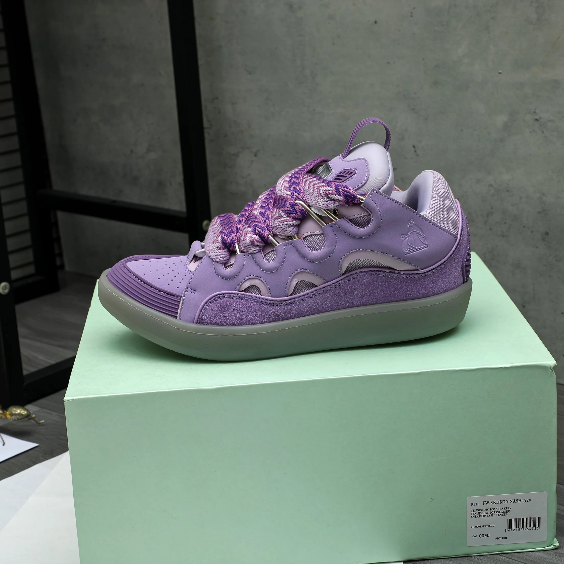 Men's shoes 💰740 [Lanvin] Lanvin high-end quality original couple's casual shoes - Upper: imported cowhide leather splicing breathable mesh - Inner lining: Lycra elastic lining - Outsole: original rubber outsole - Super high quality control·Fine workmanship: highlighted (high-end·luxury·grade) -Size: 36-45 (45 can be customized)